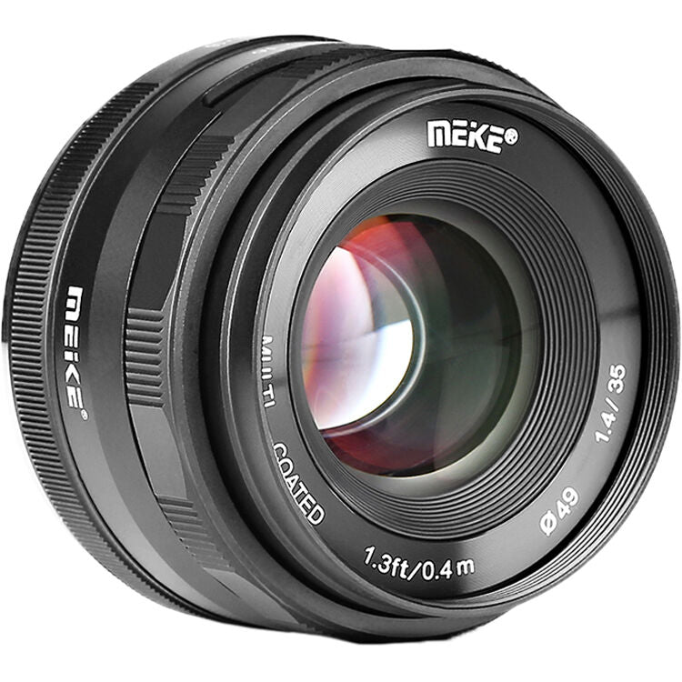 Lente Meike MK-35mm f/1.4 - contenido de la caja