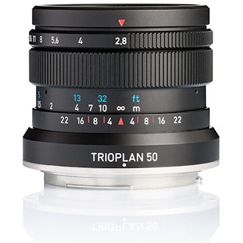 Lente Meyer-Optik Gorlitz Trioplan 50mm f/2.8 II - vista principal