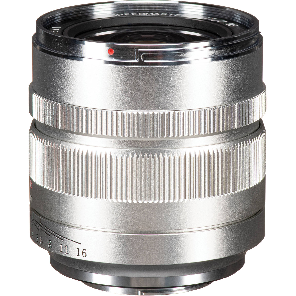 Lente Mitakon Zhongyi Speedmaster 17mm f/0.95 (Plateado) - vista frontal