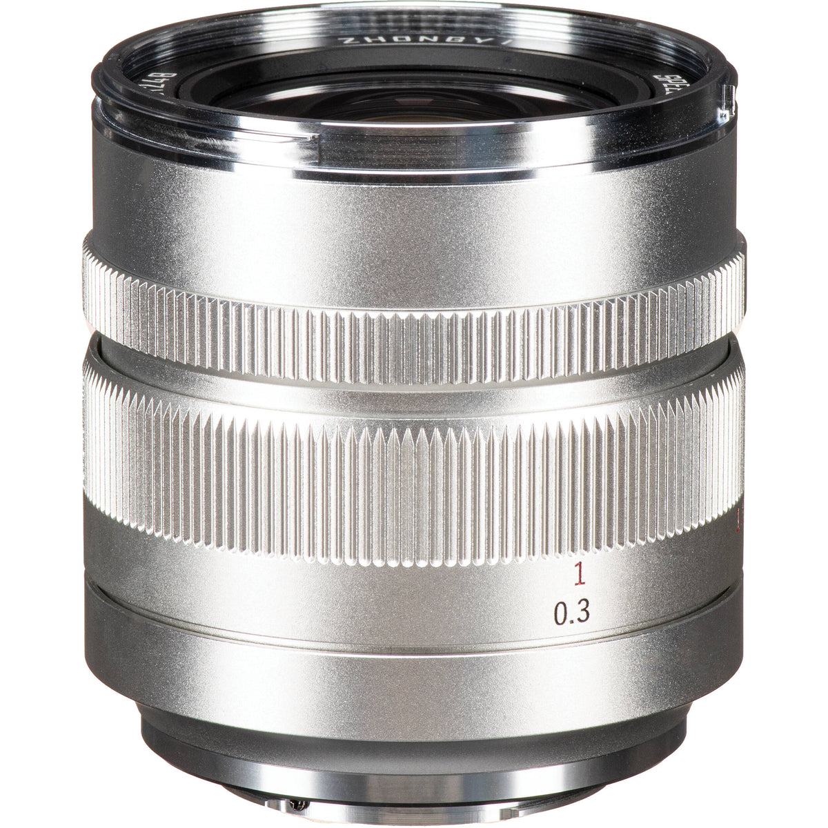 Lente Mitakon Zhongyi Speedmaster 17mm f/0.95 (Plateado) - vista trasera