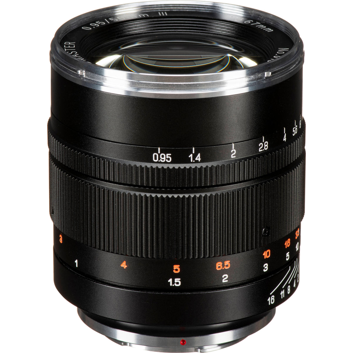 Lente Mitakon Zhongyi Speedmaster 50mm f/0.95 III para - vista lateral