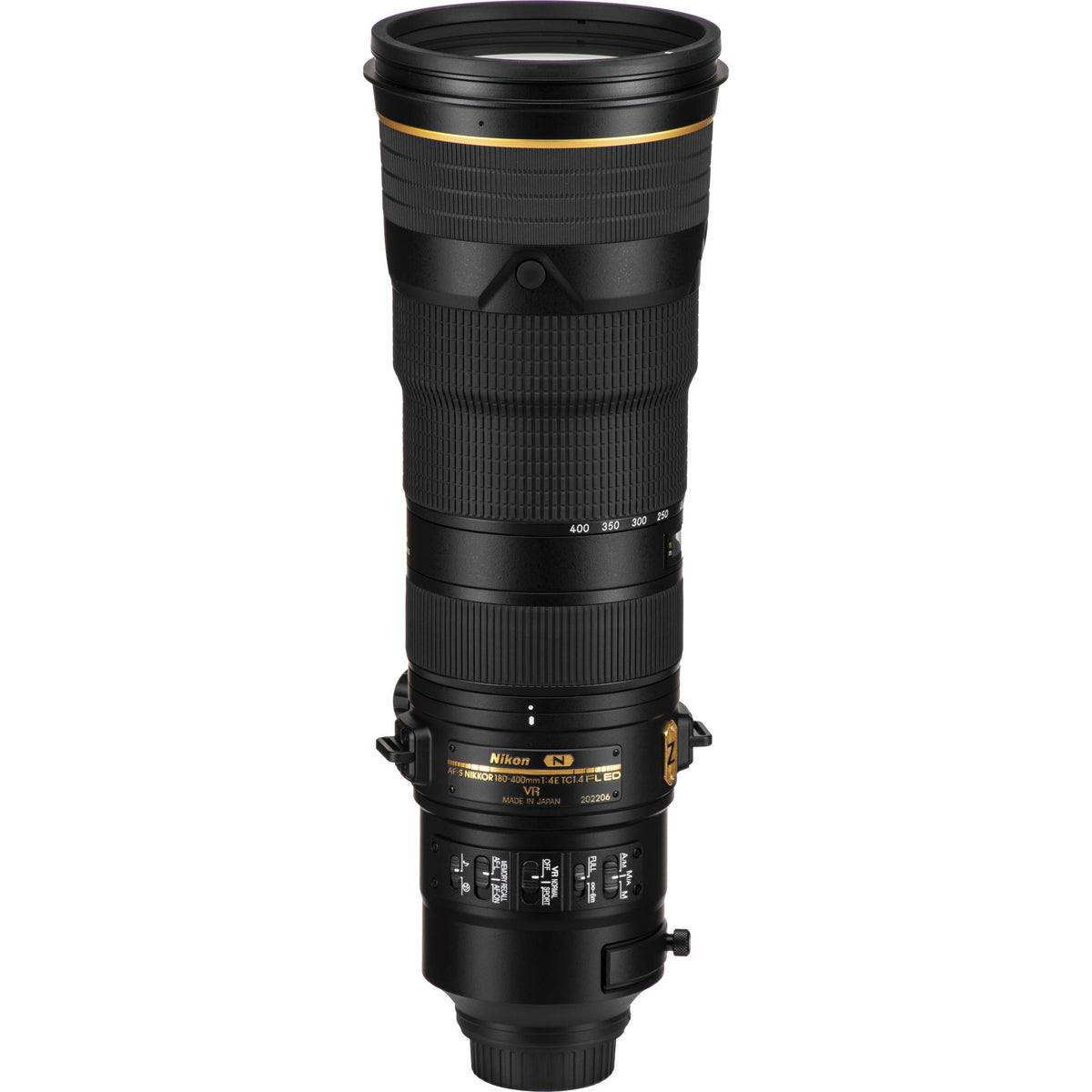 Lente Nikon AF-S NIKKOR 180-400mm f/4E TC1.4 FL ED VR - contenido de la caja
