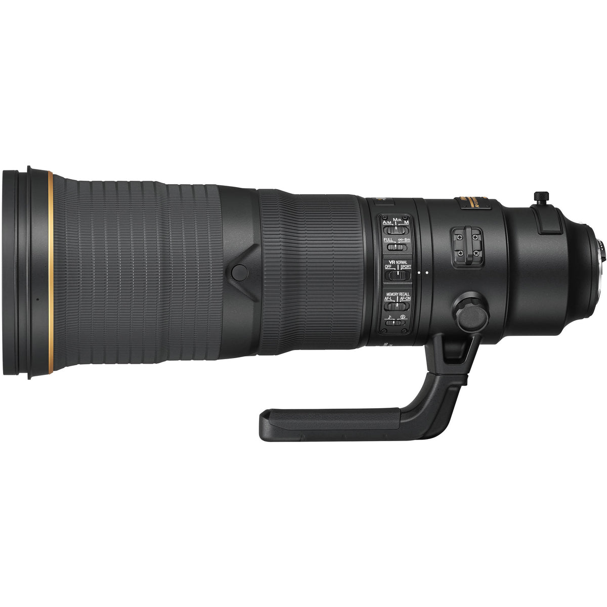 Lente Nikon AF-S NIKKOR 500mm f/4E FL ED VR - vista frontal