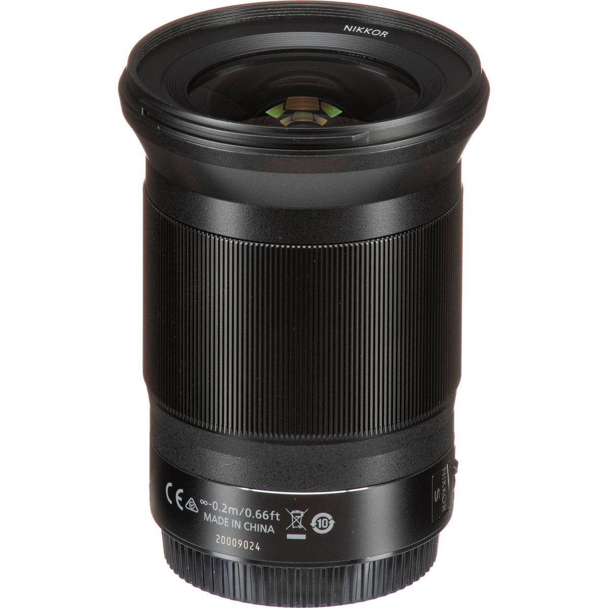 Lente Nikon NIKKOR Z 20mm f/1.8 S - vista lateral