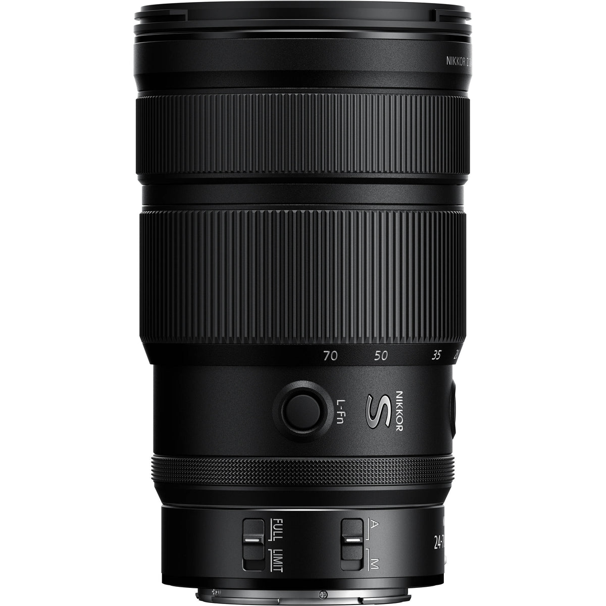 Lente Nikon NIKKOR Z 24-70mm f/2.8 S II - vista lateral