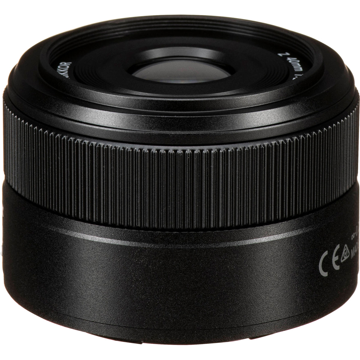 Lente Nikon NIKKOR Z 40mm f/2 - vista frontal