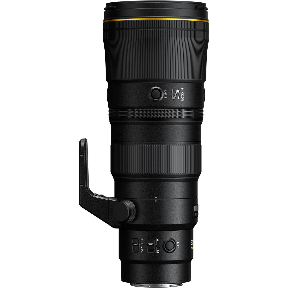 Lente Nikon NIKKOR Z 600mm f/6.3 VR S - vista lateral