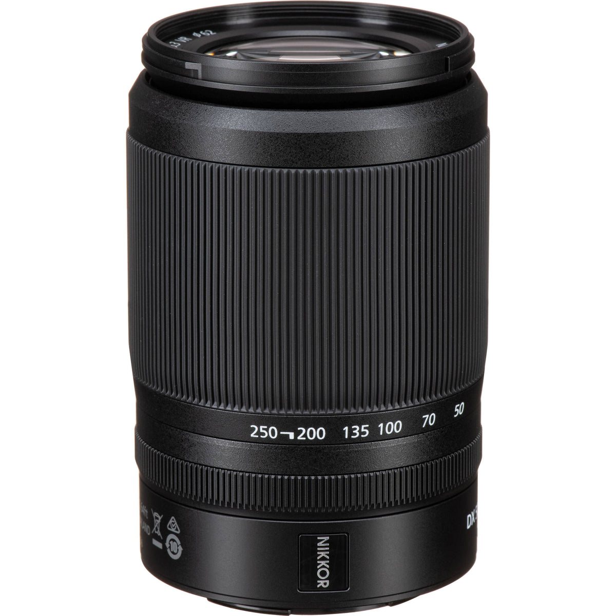 Lente Nikon NIKKOR Z DX 50-250mm f/4.5-6.3 VR - vista lateral