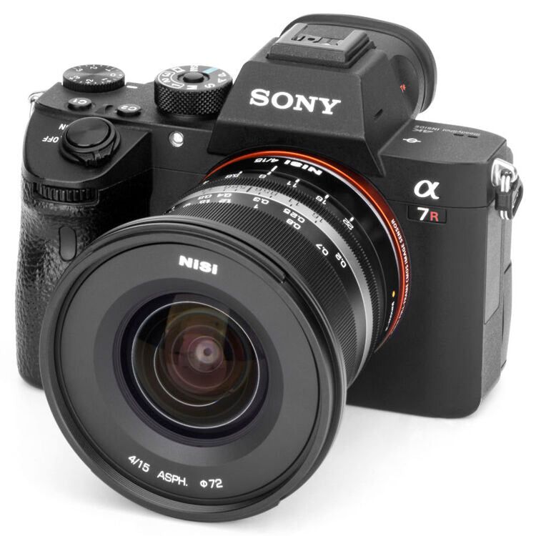 Lente NiSi 15mm f/4 Sunstar ASPH (Negro) - vista trasera