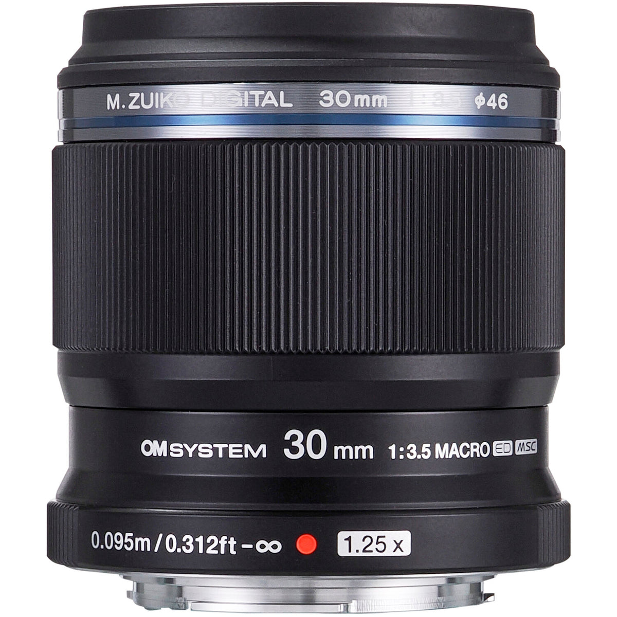Lente OM System M.Zuiko Digital ED 30mm f/3.5 Macro - vista frontal