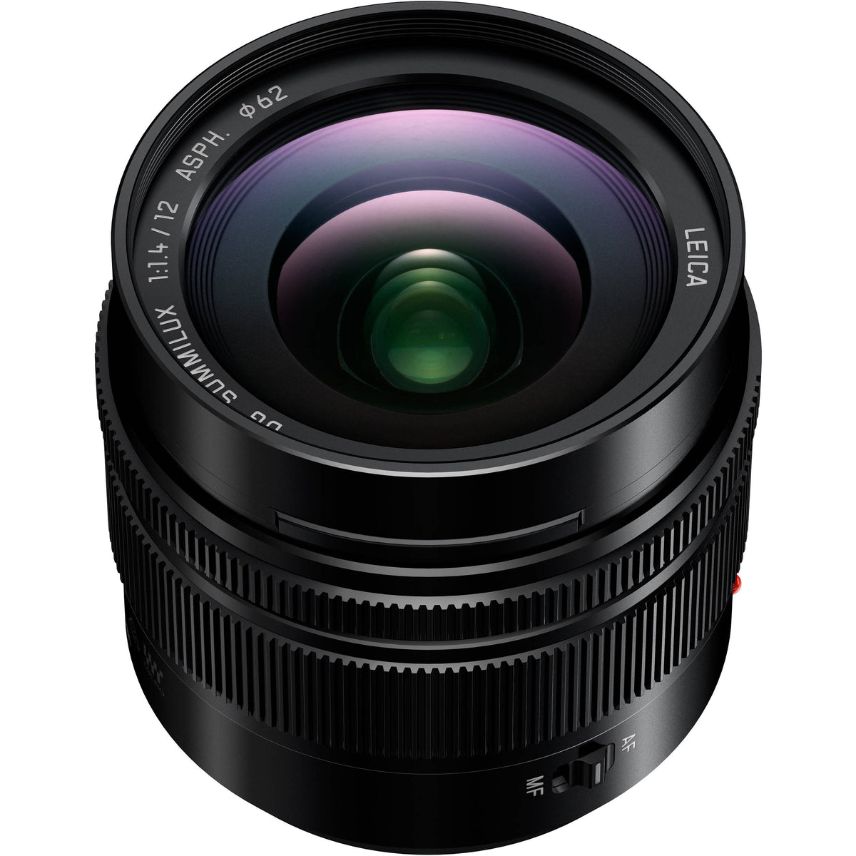 Lente Panasonic Leica DG Summilux 12mm f/1.4 ASPH. - vista frontal