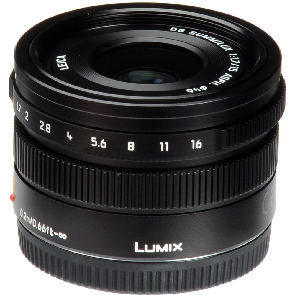 Lente Panasonic Leica DG Summilux 15mm f/1.7 ASPH. - vista trasera
