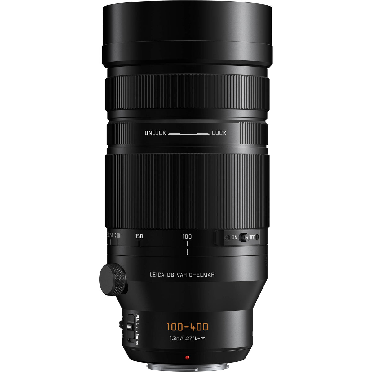 Lente Panasonic Leica DG Vario-Elmar 100-400mm f/4-6.3 II ASPH. POWER O.I.S. - vista frontal