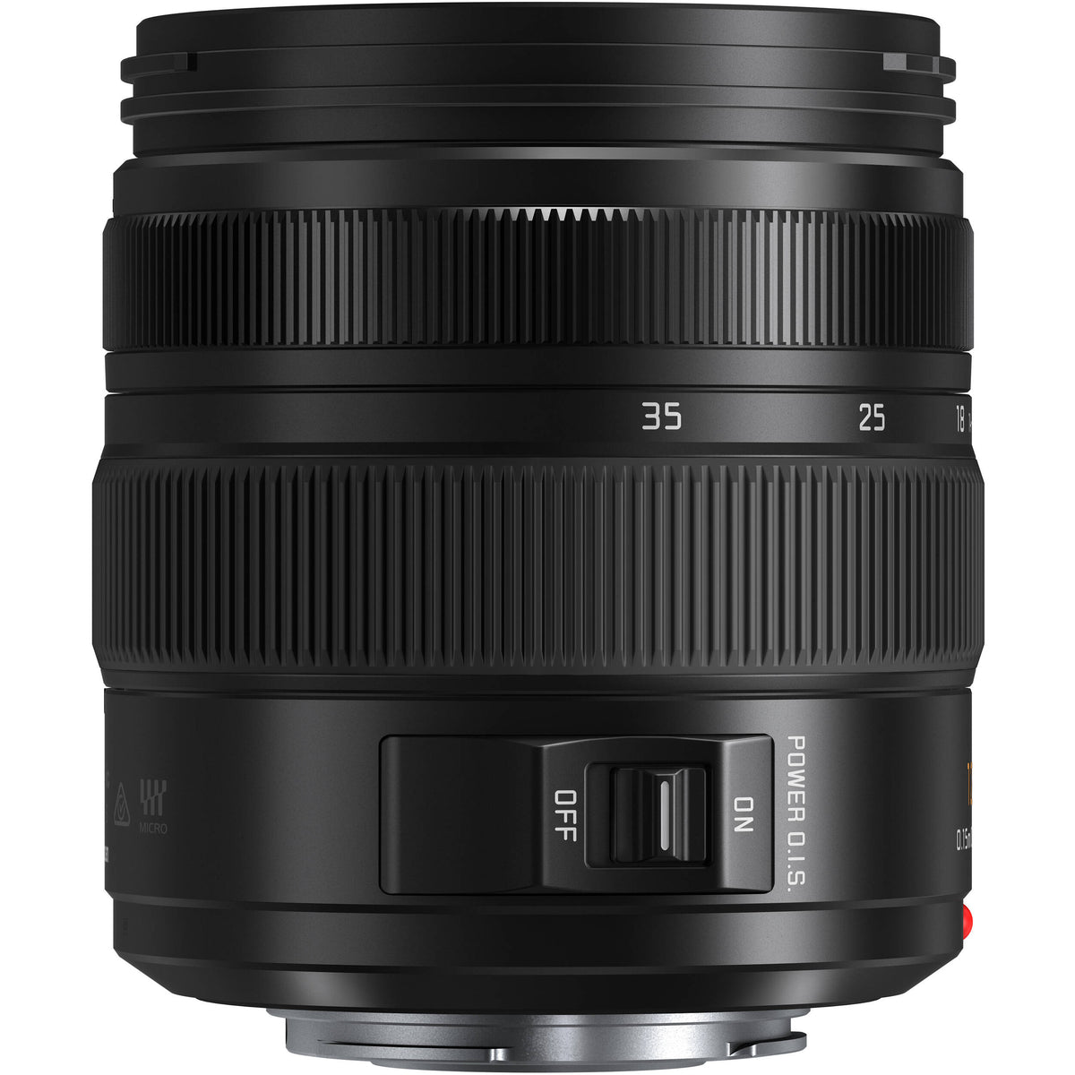 Lente Panasonic Leica DG Vario-Elmarit 12-35mm f/2.8 ASPH POWER O.I.S. - vista trasera