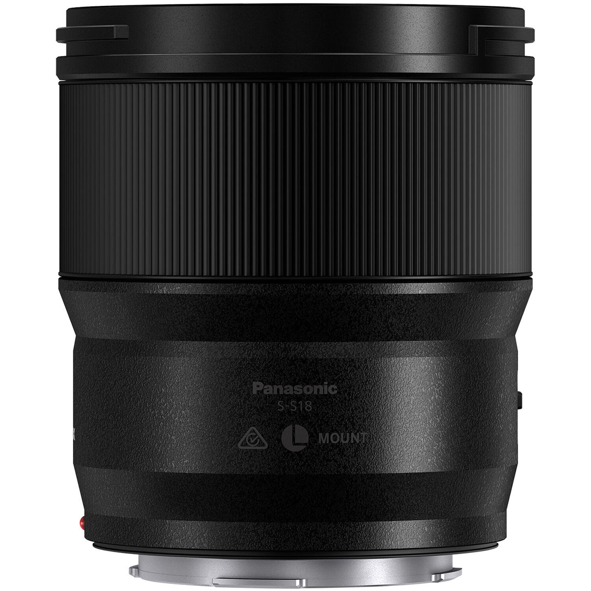 Lente Panasonic LUMIX S 18mm f/1.8 Ultra-Wide-Angle - vista lateral