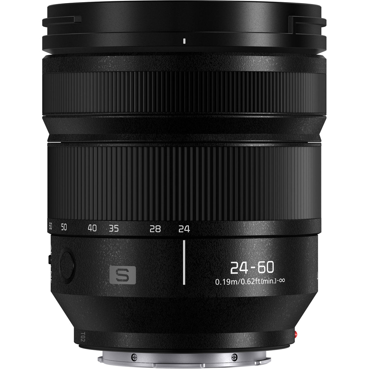 Lente Panasonic LUMIX S 24-60mm f/2.8 - vista frontal