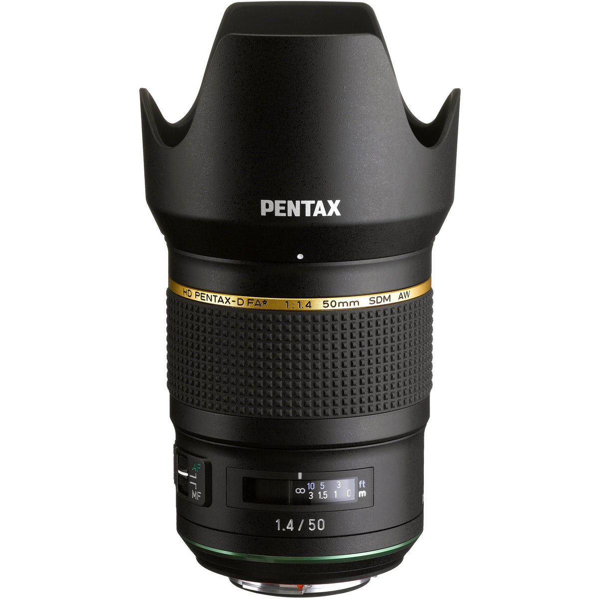 Lente Pentax HD FA 50mm f/1.4 SDM AW - vista principal