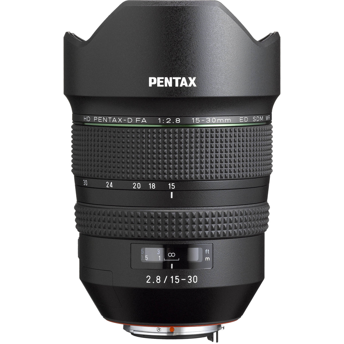 Lente Pentax HD PENTAX-D FA 15-30mm f/2.8 ED SDM WR - vista lateral