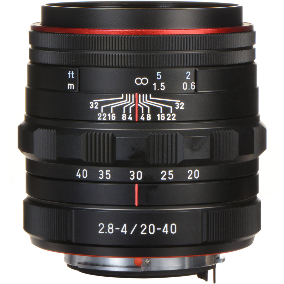 Lente Pentax HD Pentax DA 20-40mm f/2.8-4 ED Limited DC WR (Negro) - vista frontal