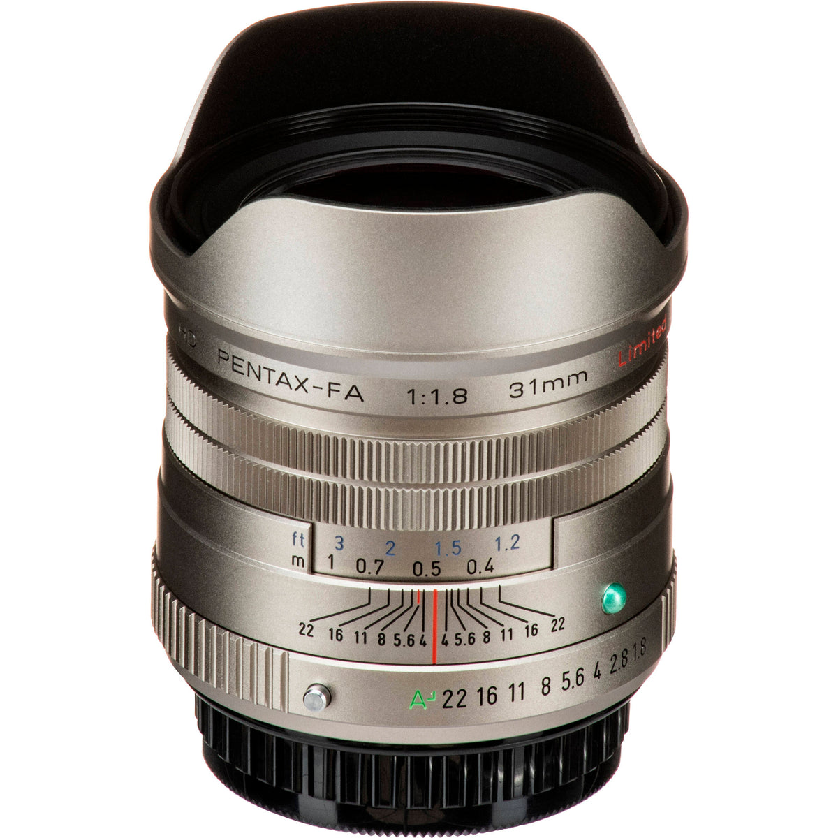Lente Pentax HD Pentax-FA 31mm f/1.8 Limited (Plateado) - detalle