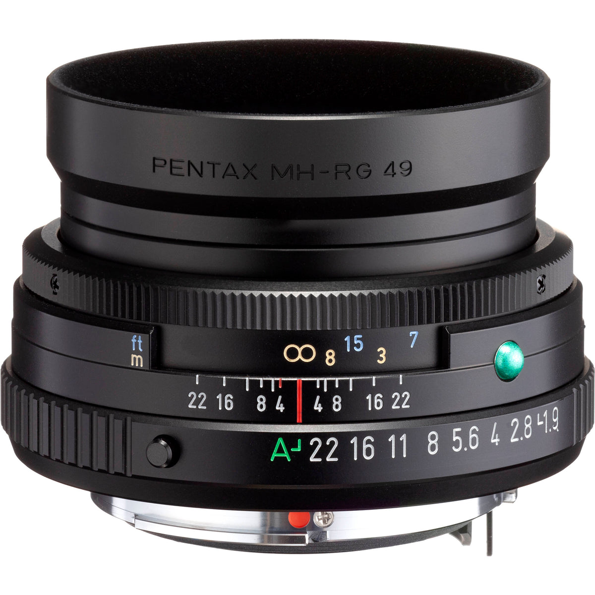 Lente Pentax HD Pentax-FA 43mm f/1.9 Limited (Negro) - vista frontal