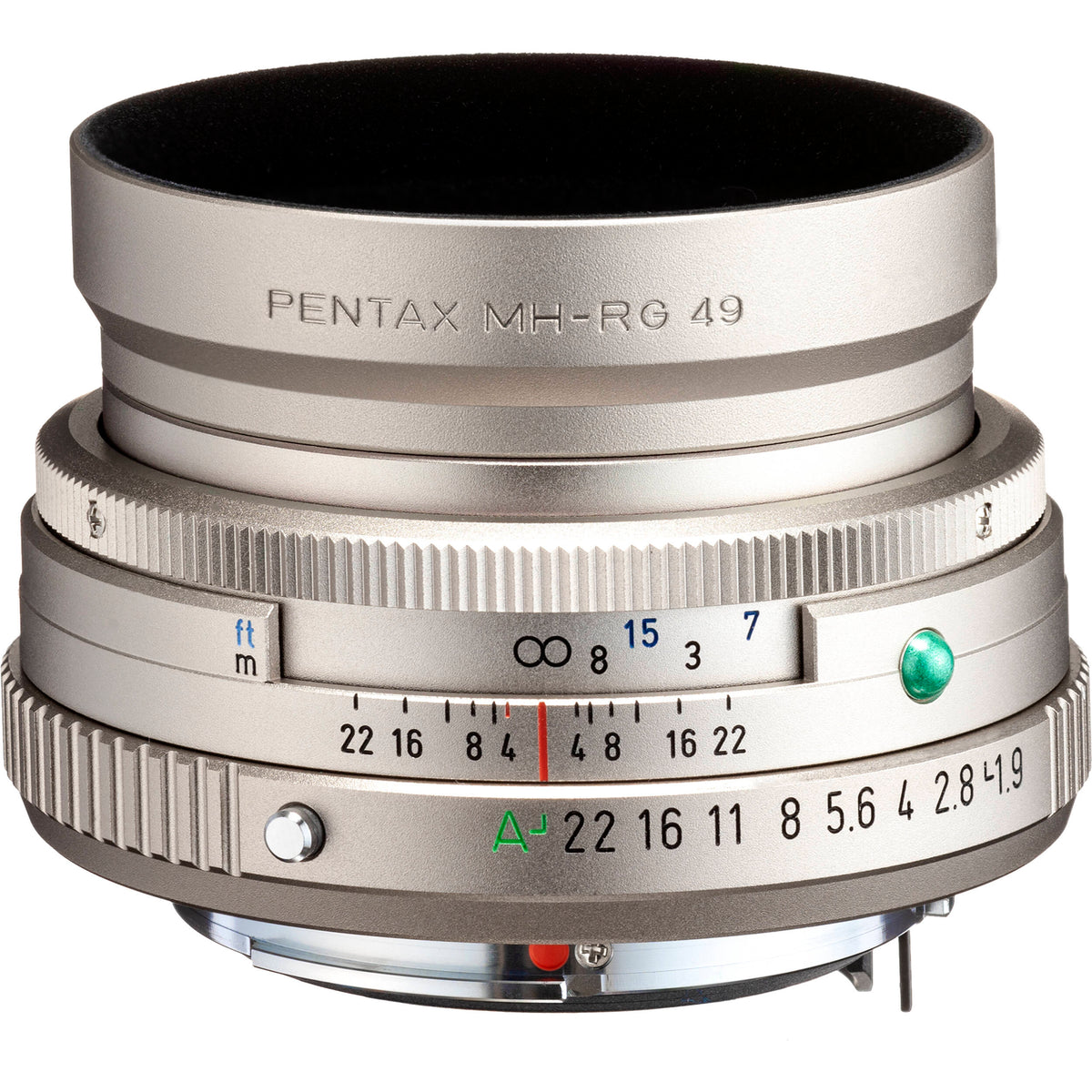 Lente Pentax HD Pentax-FA 43mm f/1.9 Limited (Plateado) - vista frontal