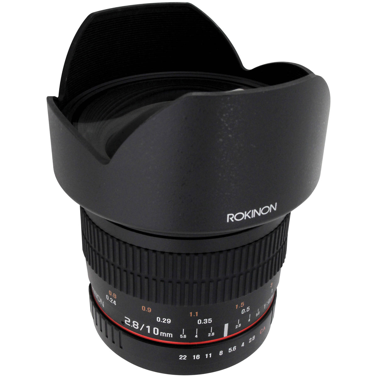 Lente Rokinon 10mm f/2.8 ED AS NCS CS - vista frontal