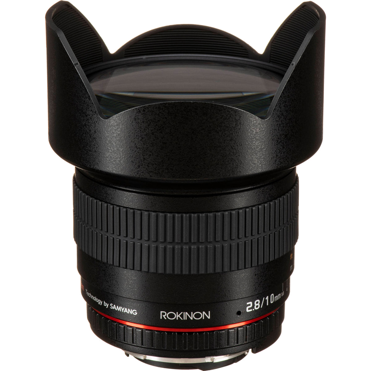 Lente Rokinon 10mm f/2.8 ED AS NCS CS - vista lateral