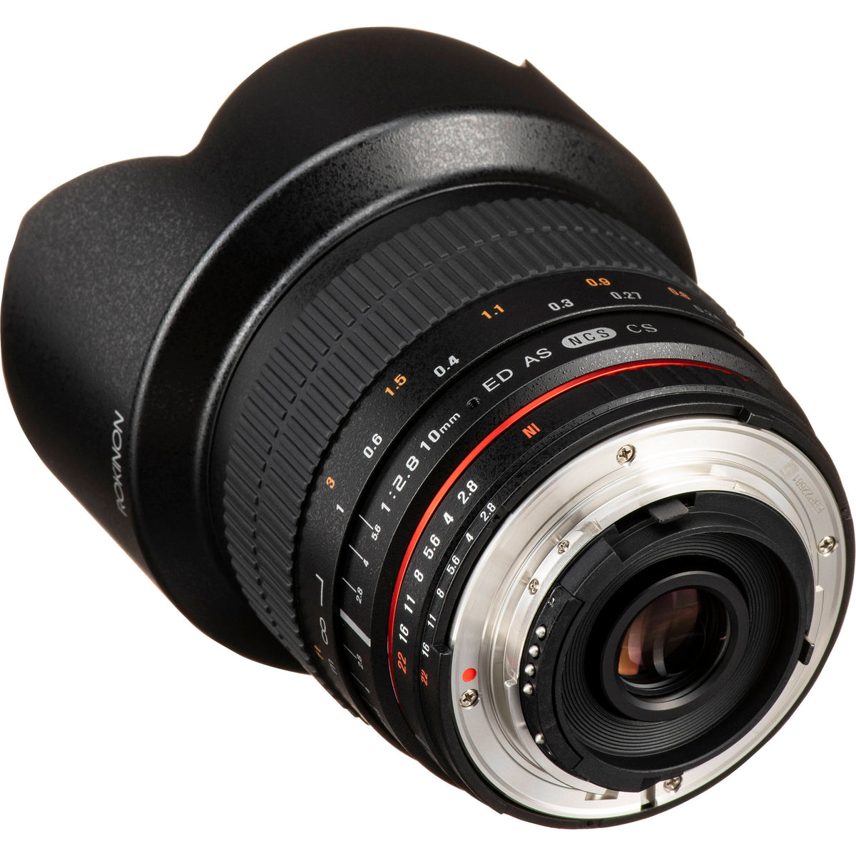 Lente Rokinon 10mm f/2.8 ED AS NCS CS - detalle