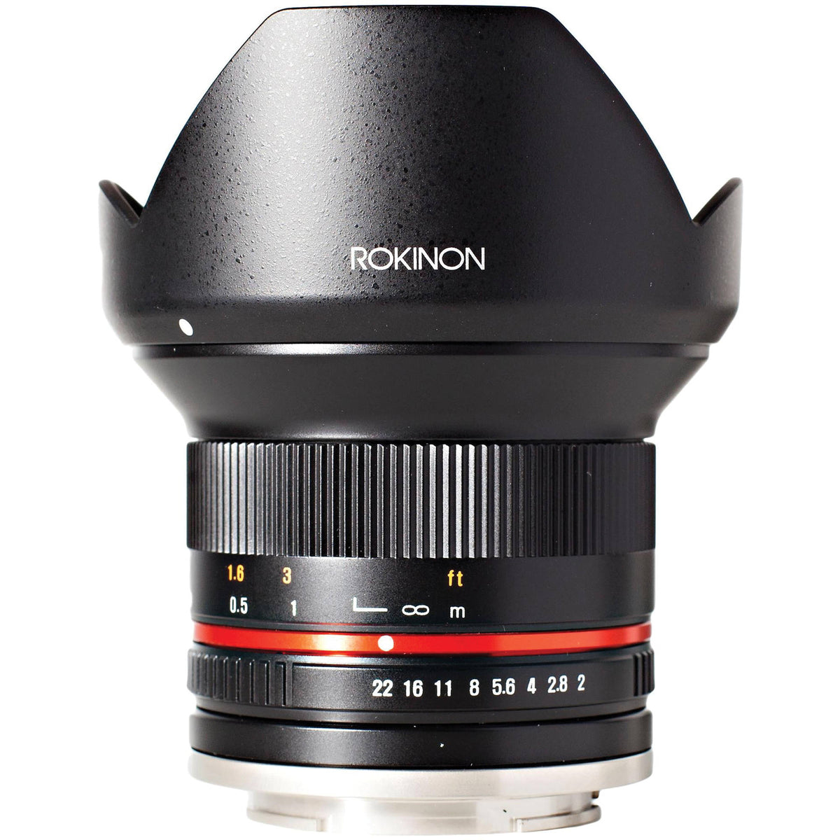 Lente Rokinon 12mm f/2.0 NCS CS (Negro) - vista frontal