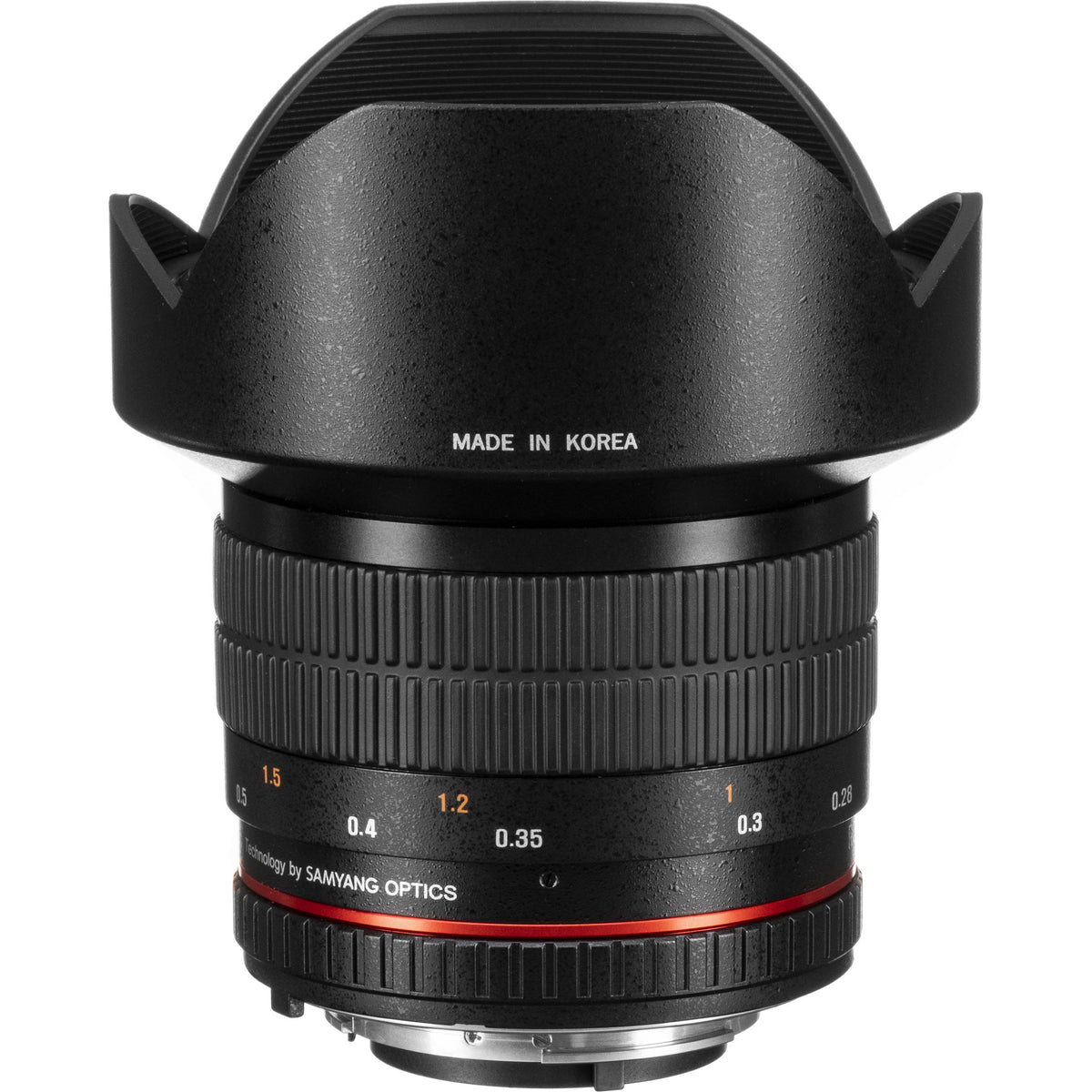 Lente Rokinon 14mm f/2.8 IF ED UMC - vista trasera