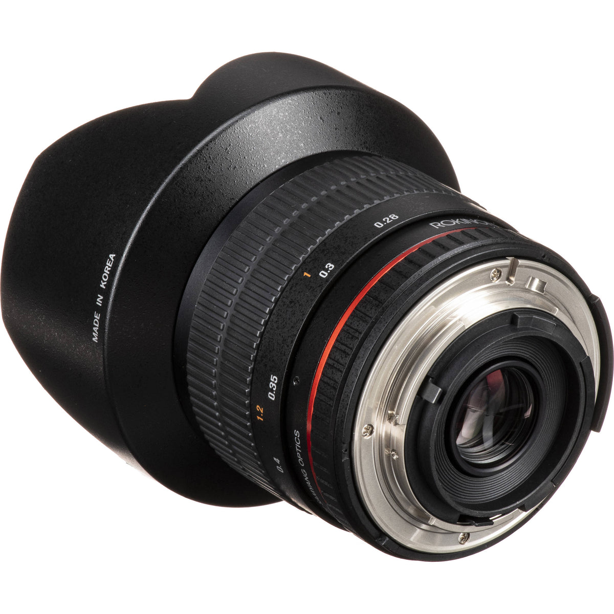 Lente Rokinon 14mm f/2.8 IF ED UMC - detalle