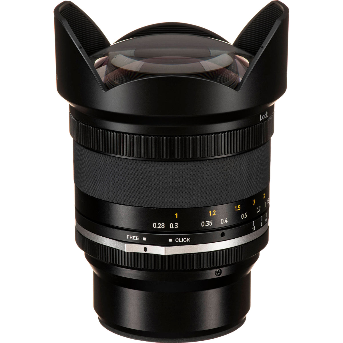 Lente Rokinon 14mm f/2.8 Series II - vista lateral