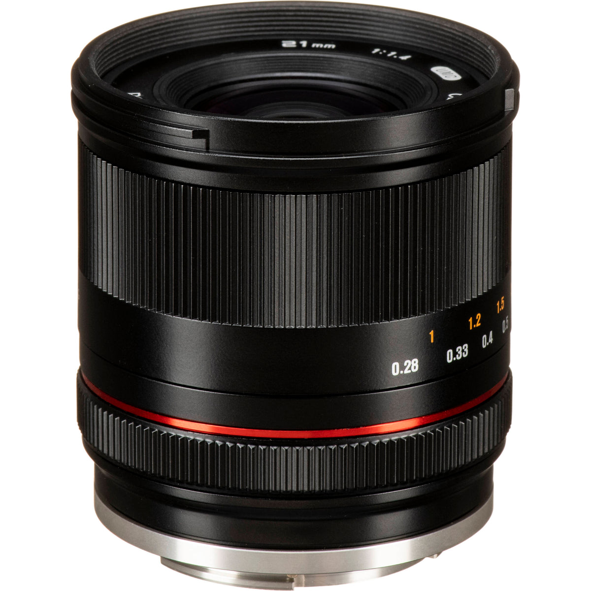 Lente Rokinon 21mm f/1.4 (Negro) - vista lateral