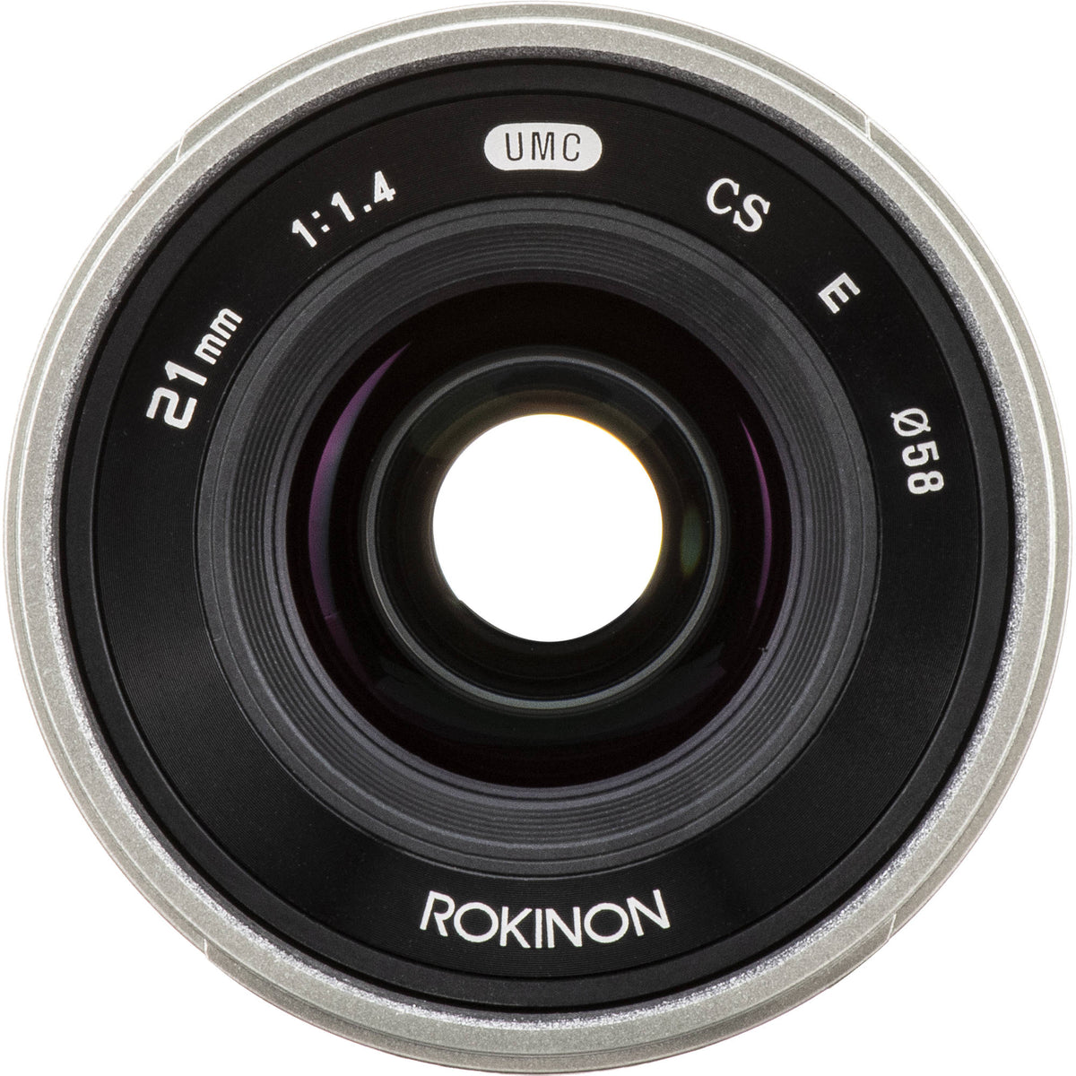 Lente Rokinon 21mm f/1.4 (Plateado) - puertos y conexiones