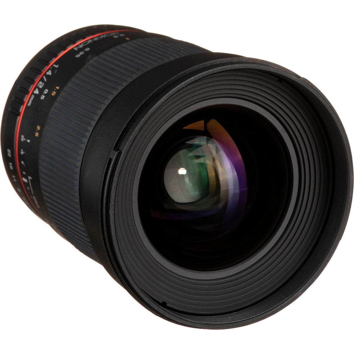 Lente Rokinon 24mm f/1.4 ED AS UMC Wide-Angle para Canon - puertos y conexiones