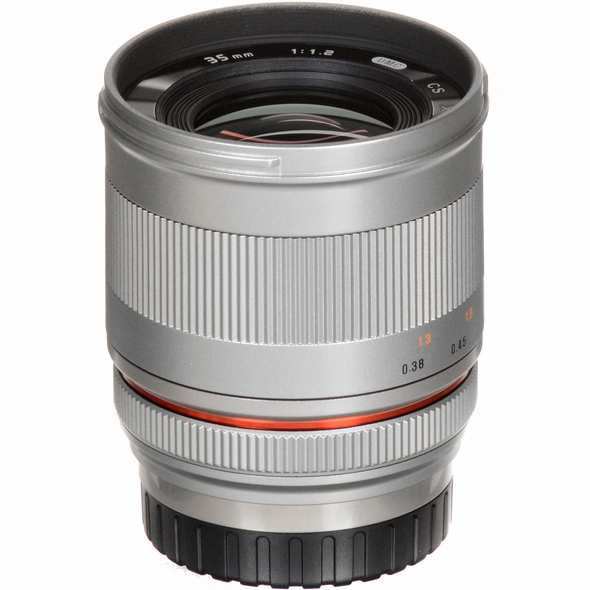 Lente Rokinon 35mm f/1.2 ED AS UMC CS - vista lateral
