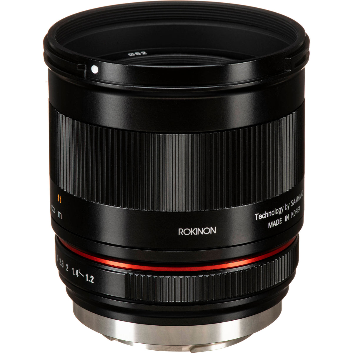 Lente Rokinon 50mm f/1.2 (Negro) - vista frontal