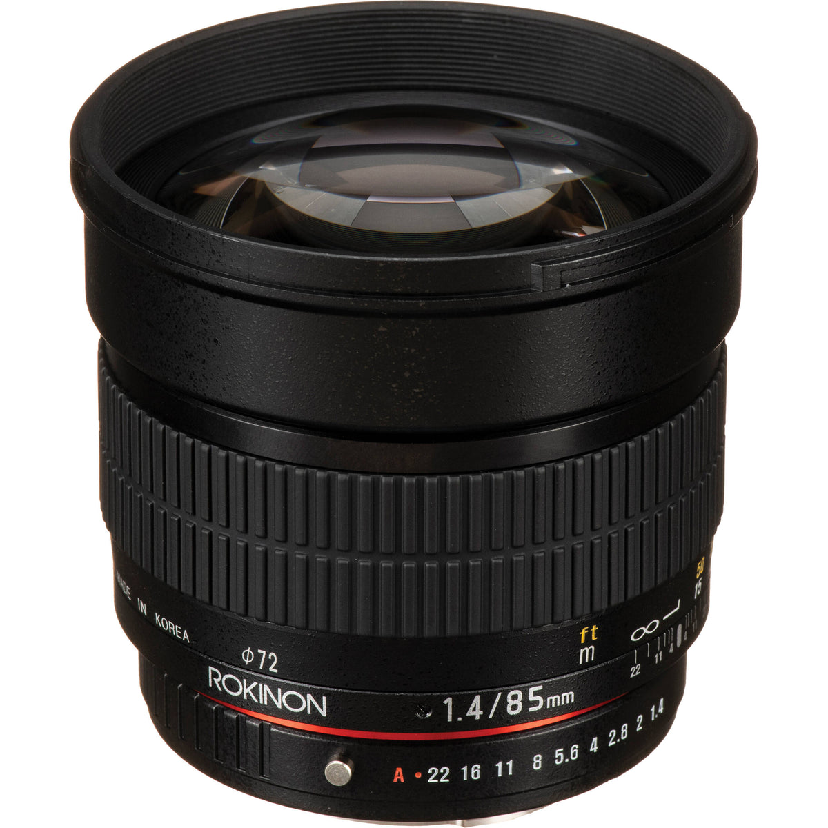 Lente Rokinon 85mm f/1.4 AS IF UMC - vista principal