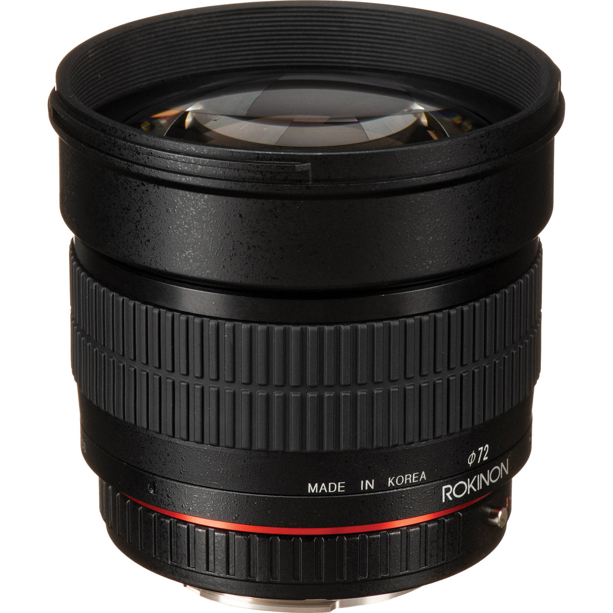 Lente Rokinon 85mm f/1.4 AS IF UMC - vista lateral