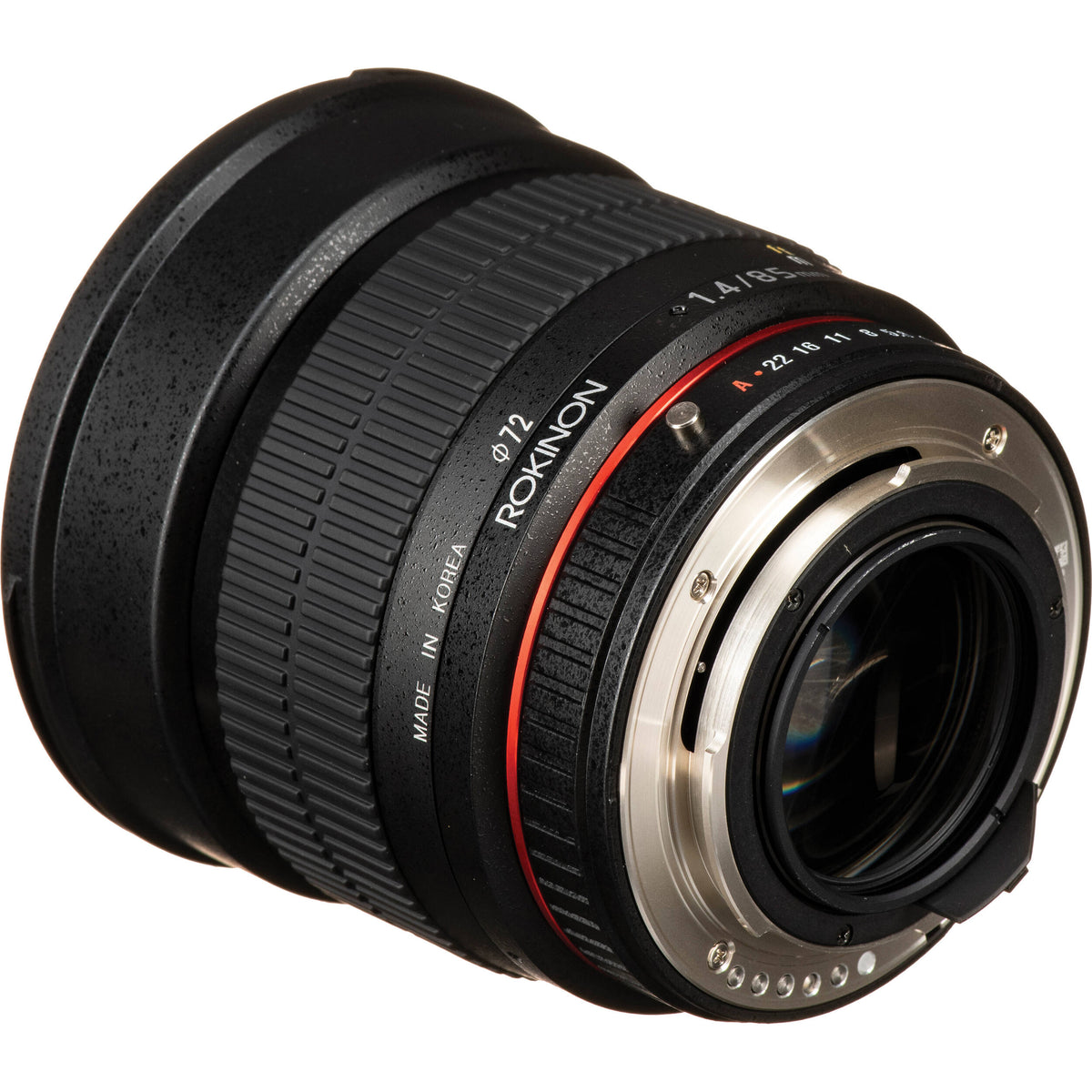 Lente Rokinon 85mm f/1.4 AS IF UMC - detalle