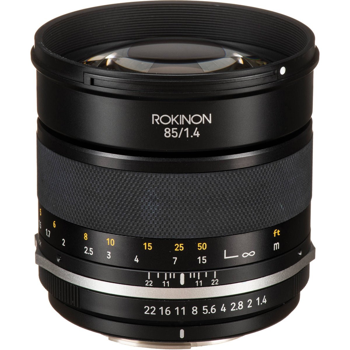 Lente Rokinon 85mm f/1.4 Series II - vista principal