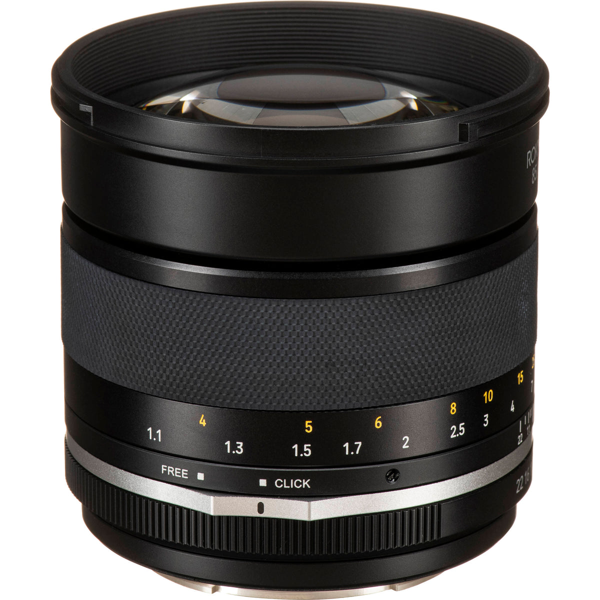 Lente Rokinon 85mm f/1.4 Series II - vista lateral