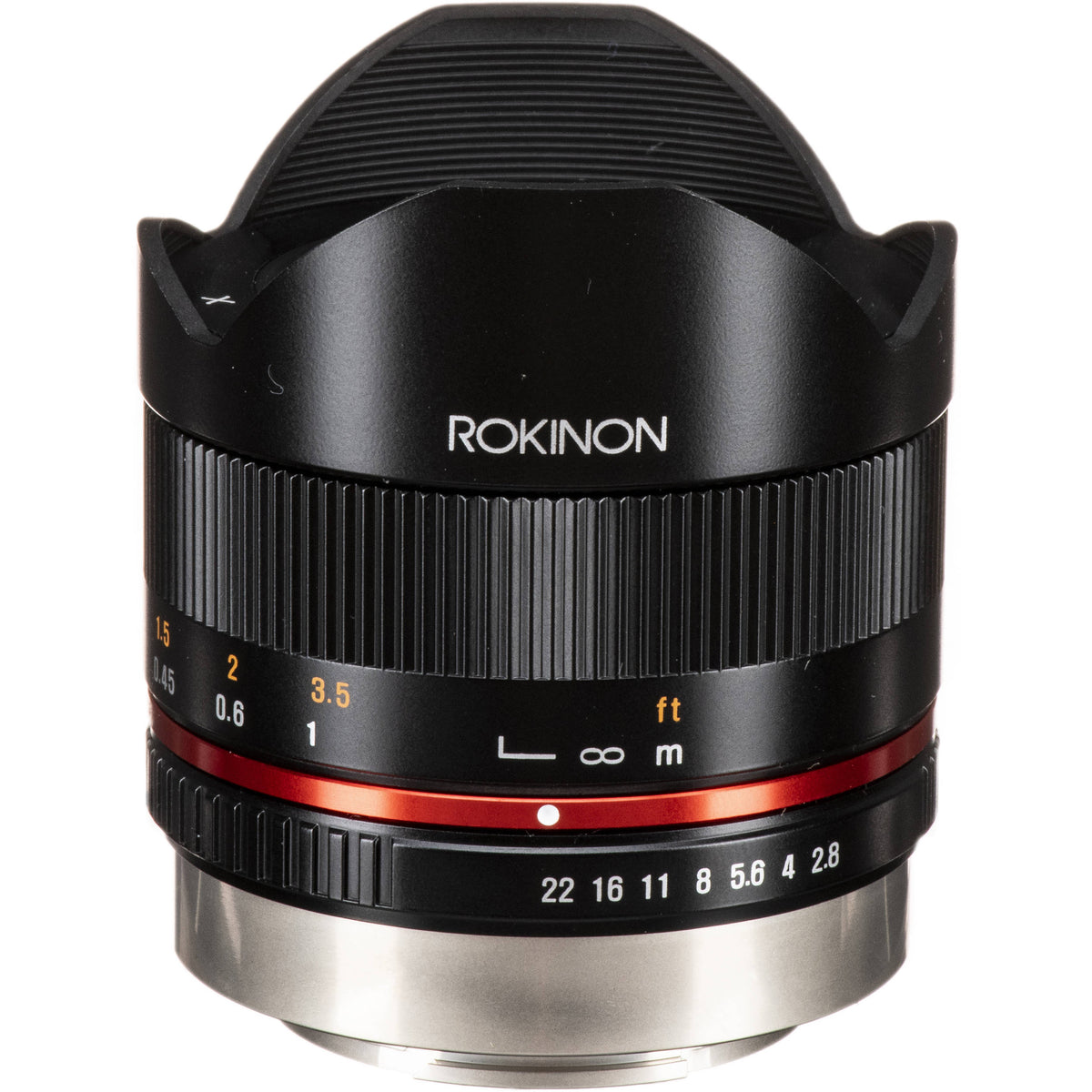 Lente Rokinon 8mm f/2.8 UMC Fisheye II (Negro) - vista principal