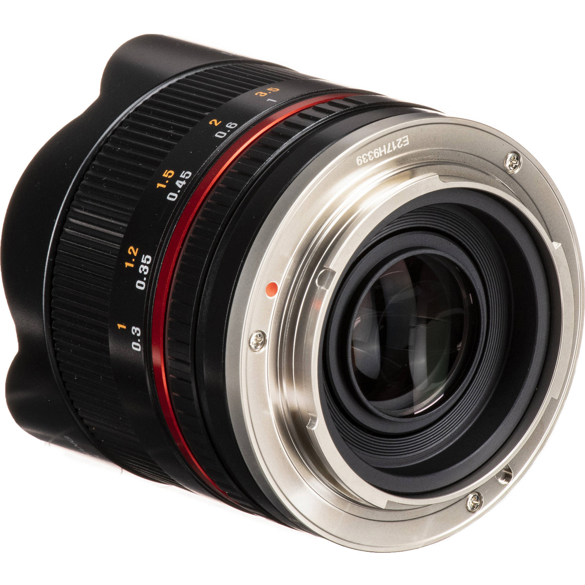 Lente Rokinon 8mm f/2.8 UMC Fisheye II (Negro) - detalle