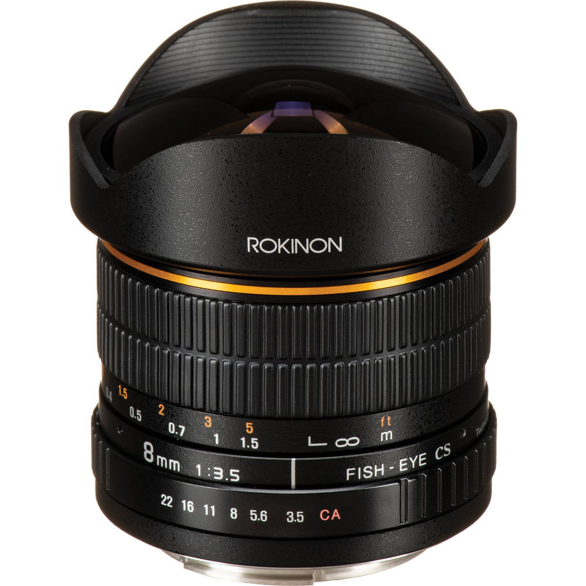 Lente Rokinon 8mm f/3.5 Fisheye - vista principal