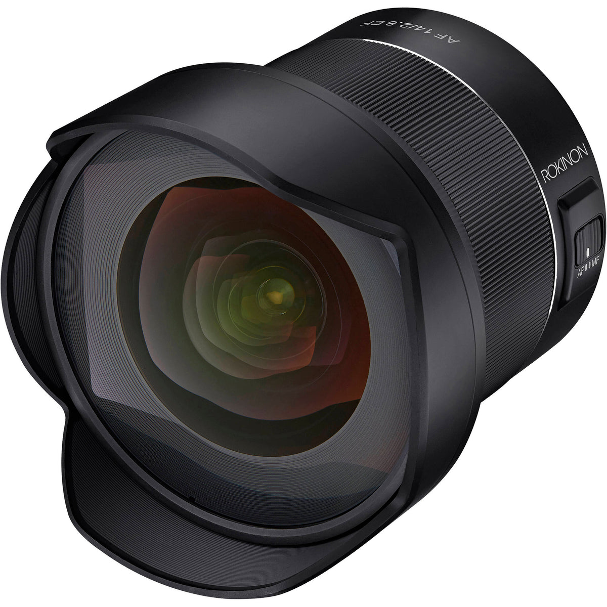 Lente Rokinon AF 14mm f/2.8 - vista lateral