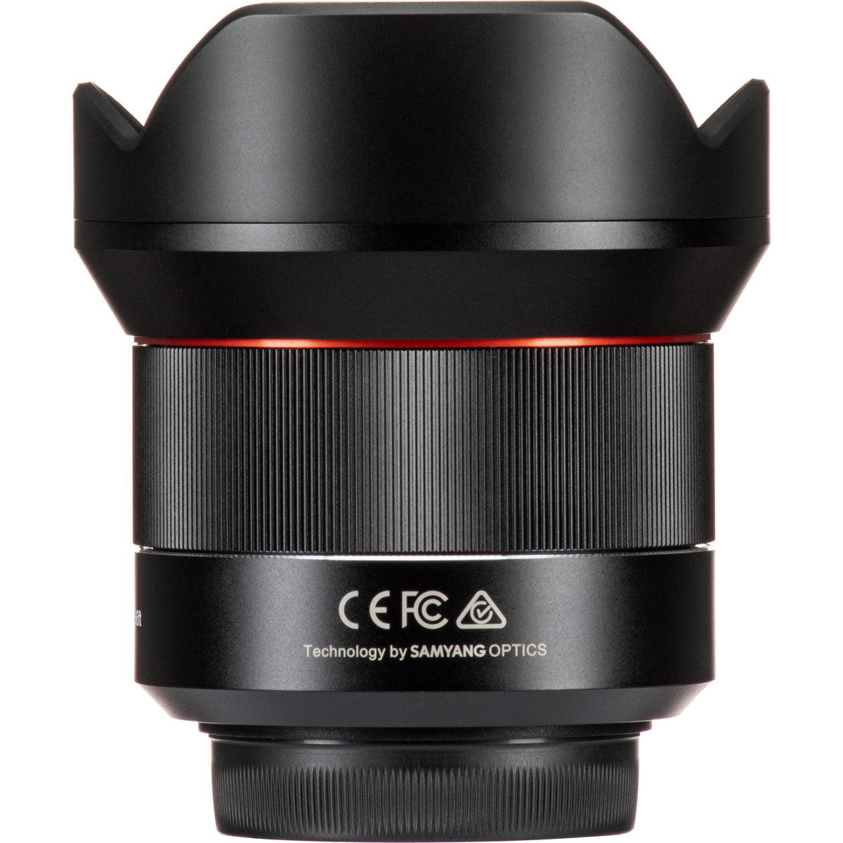 Lente Rokinon AF 14mm f/2.8 - vista lateral