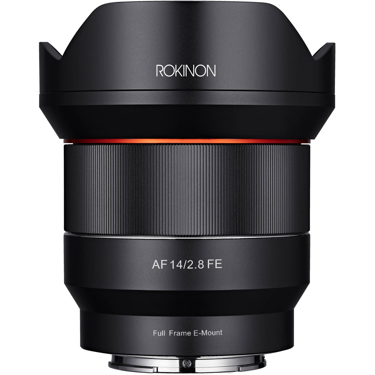Lente Rokinon AF 14mm f/2.8 FE - vista frontal