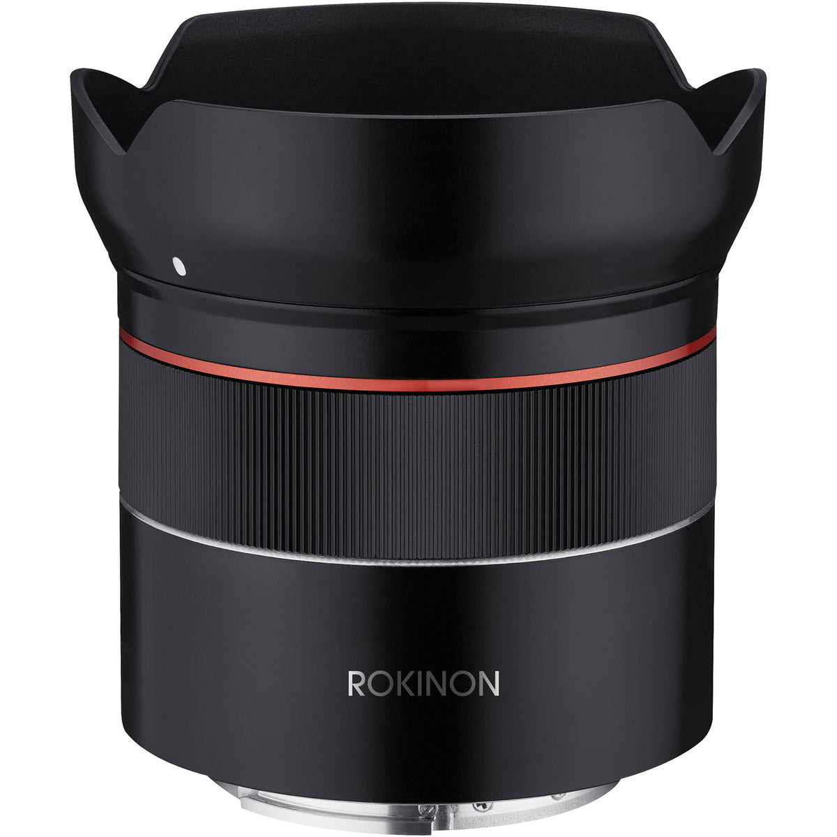 Lente Rokinon AF 18mm f/2.8 FE - vista trasera